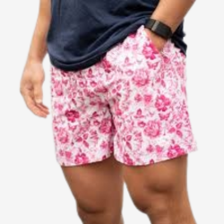 Bermuda Masculina Florida Branca e Vermelha Tamanho M (Produto Usado)