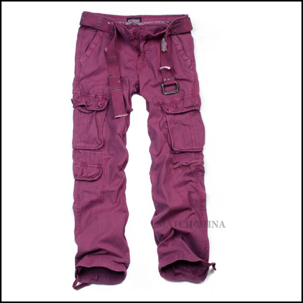 Calça Roxa Masculina Estilo Casual
