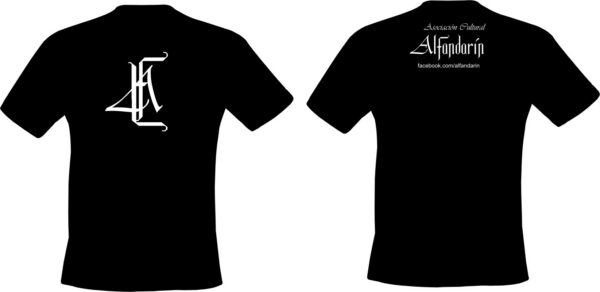 Camiseta Preta Com Frase de Cor Branca
