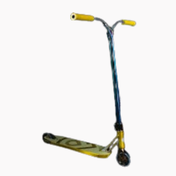 Patinete Frekly A192 - Cor Prata e Amarelo